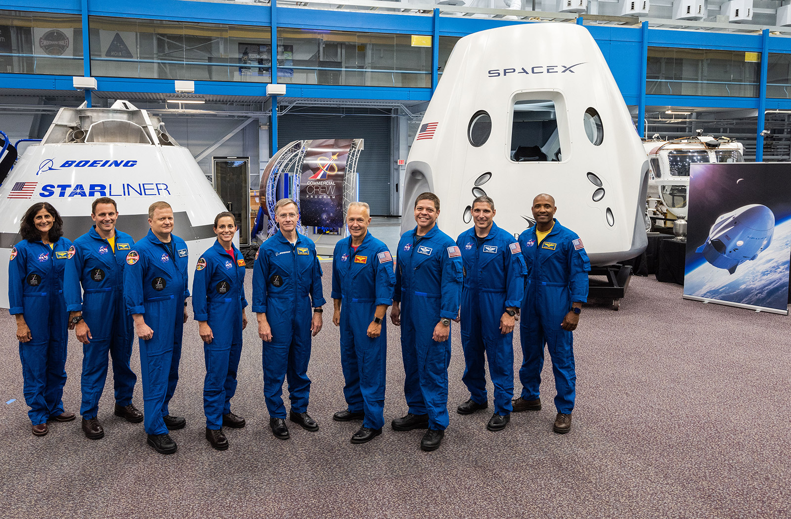NASA's 9 commercial crew program astronauts.