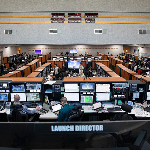 Photo of Launch control center at NASA’s Kennedy Space Center