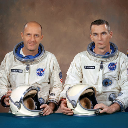 Photo of Gemini astronauts Tom Stafford and Gene Cernan