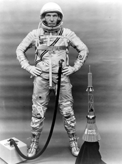 Schirra in pressure suit