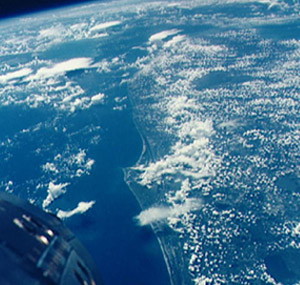 Cape Kennedy from orbit