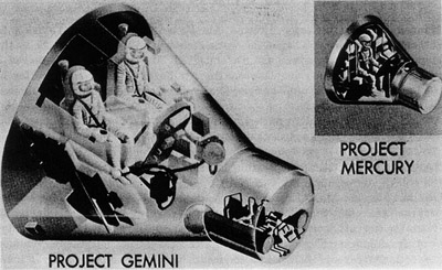 First illustration of Gemini spacecraft