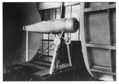 Image of number 10 cowling in wind tunnel test