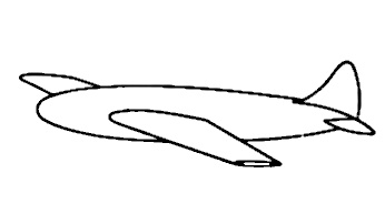 Sketch of high-Speed plane by John Stack 1933