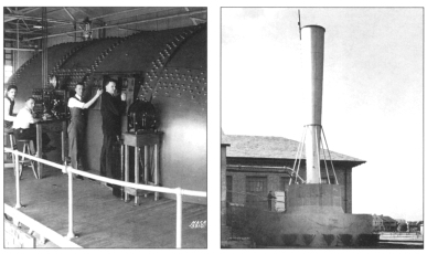 Photo of Eastman Jacobs at the variable density tunnel an exterior of the building.