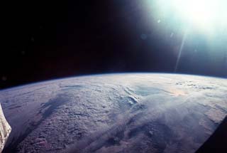 Earth observation views taken from the Mir Space Station during NASA-4 mission. 