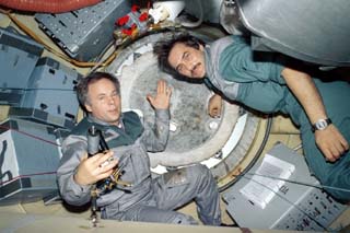 Solovyev and Vinogradov prior to undocking 