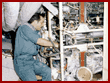  Vinogradov repairs hardware in Mir Space Station 