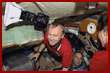  Thomas passes through the airlock 
