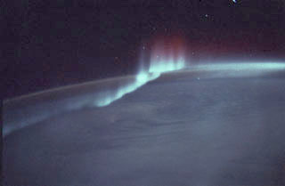 Aurora lights over the Southern Hemisphere