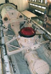Orbiter Docking System/Spacelab - Mir Module in Atlantis