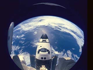Shuttle Atlantis from Mir
