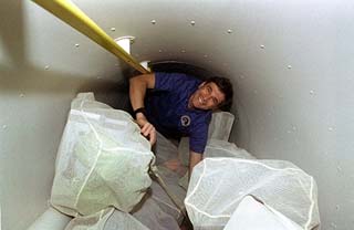 Sega attempts to move past stowage transfer bags