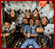  Final crew portrait of STS-84 and Mir-23 crews in the Spacehab