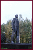 Yuri Gagarin statue at Gagarin Cosmonaut Training Center in Star City, Russia