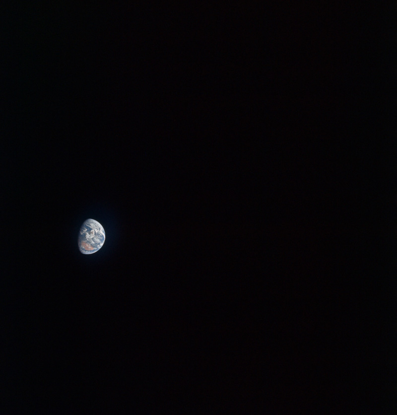 Earth, from a distance of appropximately 187,000 km