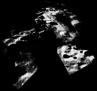 Composite of seven lunar far-side images