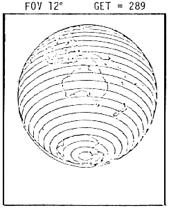 Diagram of the Earth from spacecraft.