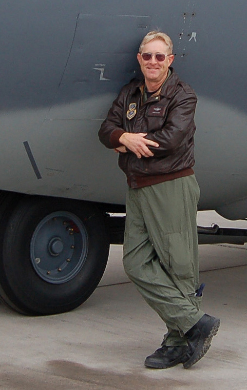 Larry Turoski with C-130