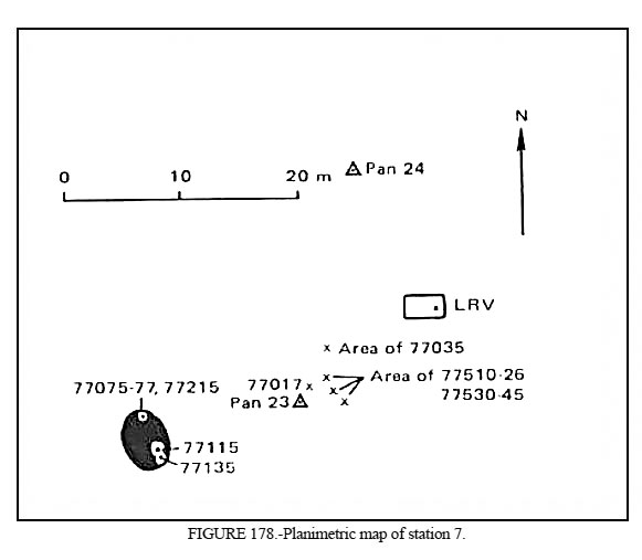 Apollo 17 Station 7 plan map