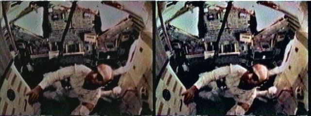 photo of Buzz Aldrin in spacecraft