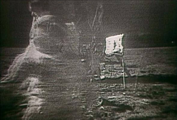 Parkes spot in an Apollo 11 TV image