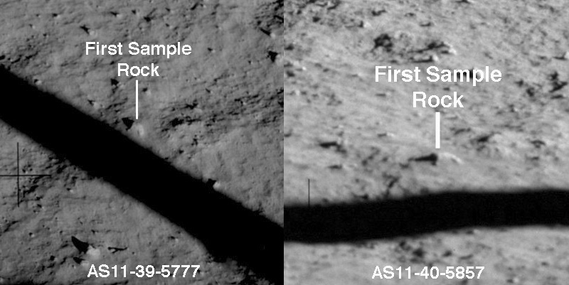 Rock at First Sample
          Location