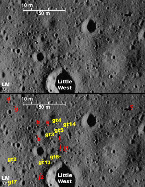 22 Dec
            2009 LROC, boulders northeast of the LM