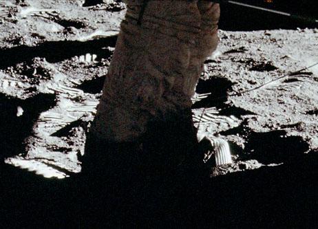 Neil's Suit Legs on the Moon