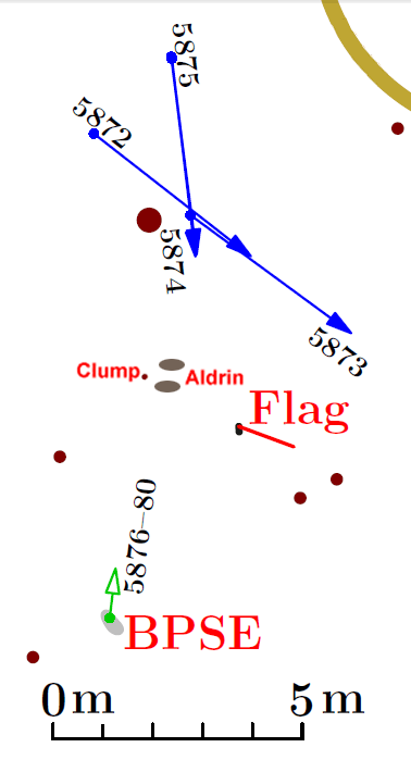Map showing Buzz's
                    location in 5874 and 5874