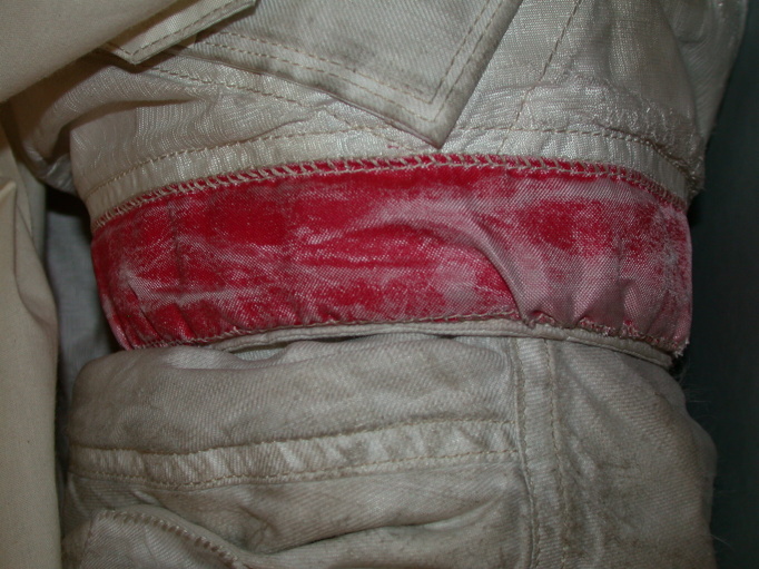 Red Stripe on Al Shepard's left arm