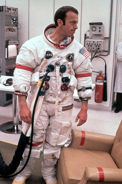 Al during Suit-up for the Apollo 14 launch
