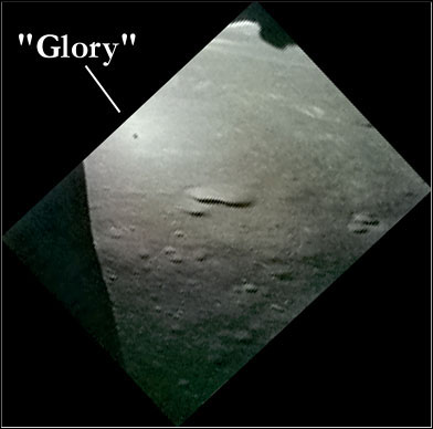 Photo of "Glory" on the lunar surface