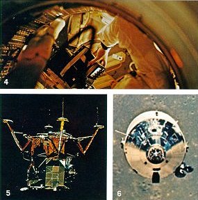 Photo depicting separation of LM from the command module 