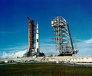 Apollo 11 Saturn V on launch pad 39A
