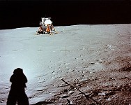 Armstrong photo of LM from a distance