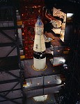 Mating of the Apollo 11 spacecraft to the Saturn V launch vehicle