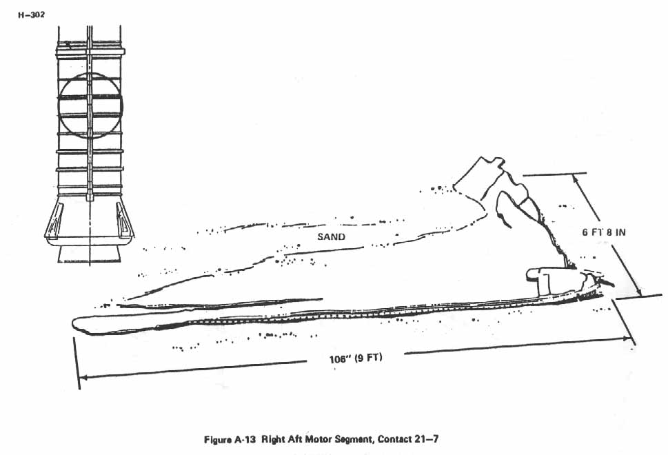 Figure A-13. Right Aft Motor Segment, Contact 21-7.