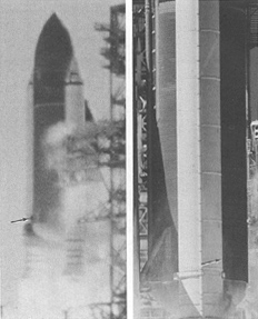 Figure 31. Camera E63 at 02.259 MET (left) and Camera D67 (exact time unknown) (right).