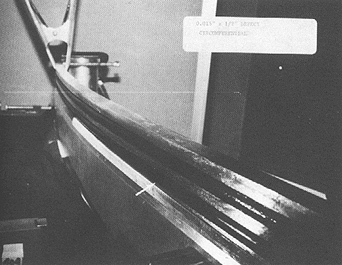 Figure 95. 0.015-Inch by 0.5-Inch Circumferential Defect (replica of closeout photo).