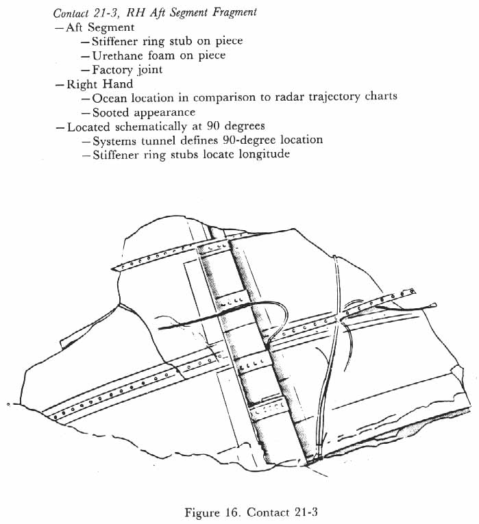 Figure 16. Contact 21-3. RH Aft Segment Fragment.