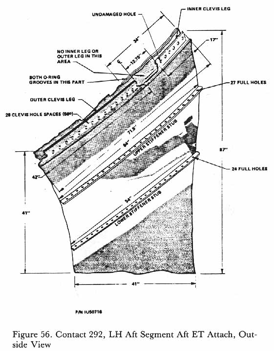 Figure 56. Contact 292, LH Aft Segment, Aft ET Attach, Outside View.