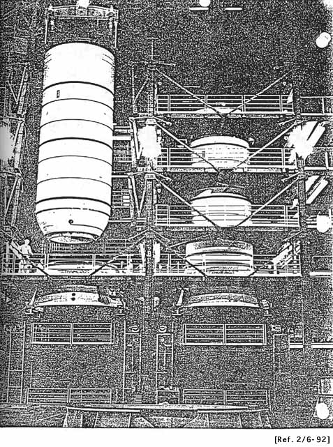 SRB segments undergoing stacking