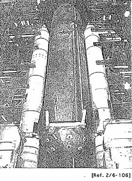 ET being attached to the SRBs