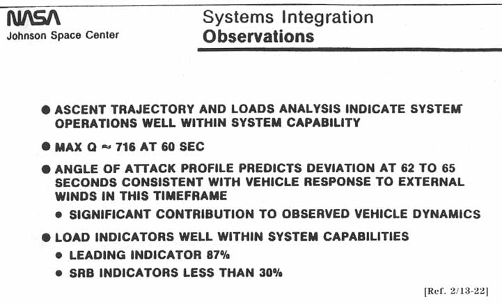 Systems Integration Observations.