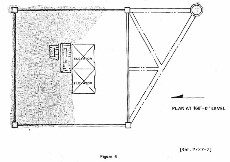 Ice Drebis on FSS (Fixed Service Structure) at 160-foot level.