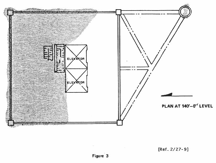 Ice Drebis on FSS (Fixed Service Structure) at 140-foot level.