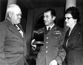 Photo of Chuck Yeager with his parents