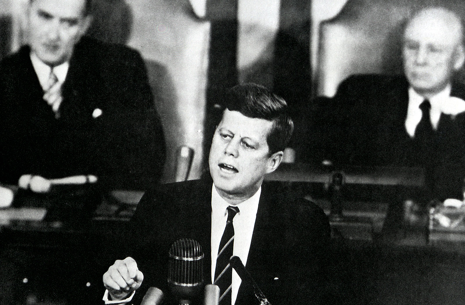 President Kennedy addressing a joint session of Congress